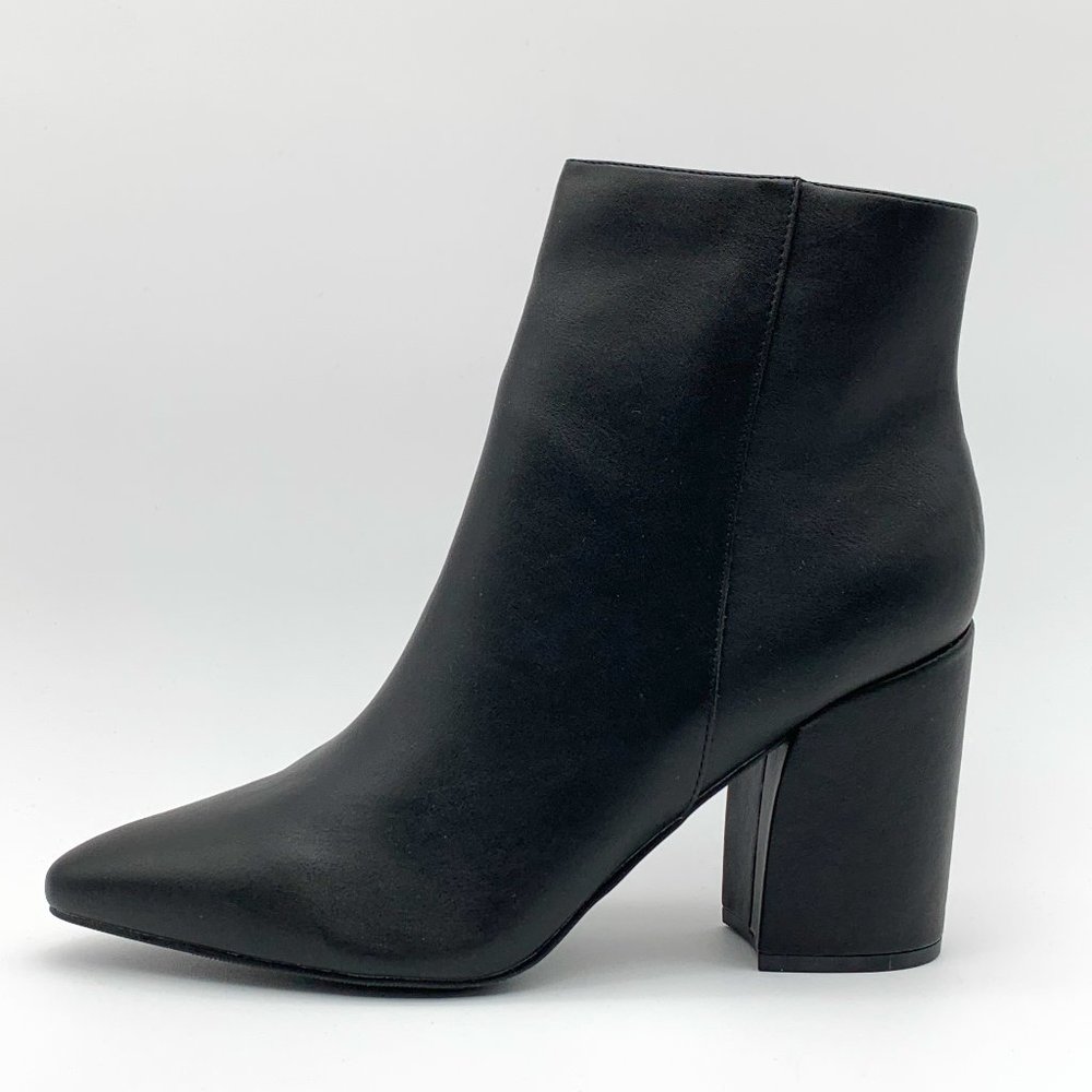 Sugar Evvie Pointed Toe Ankle Boots, Women's Size 11 M, Black PU